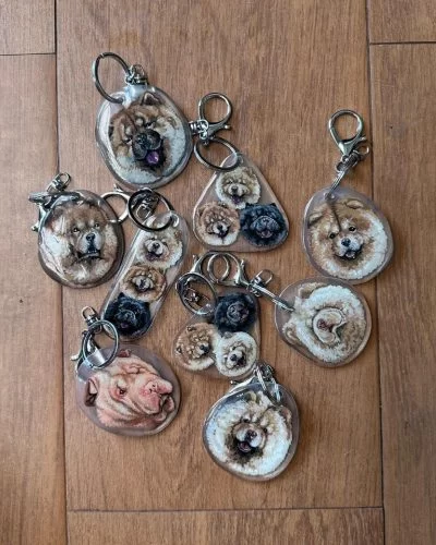 Hand Painted Keychains
