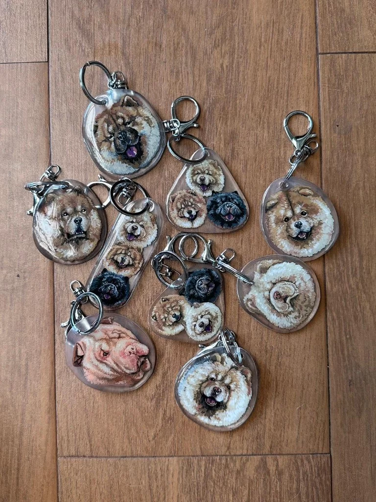 Hand Painted Keychains