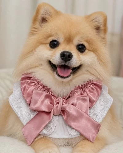 Dog and Cat Bib Pink