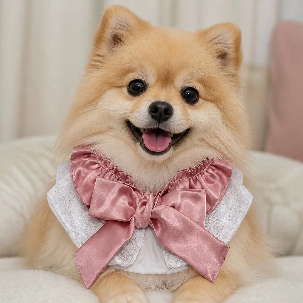 Dog and Cat Bib Pink
