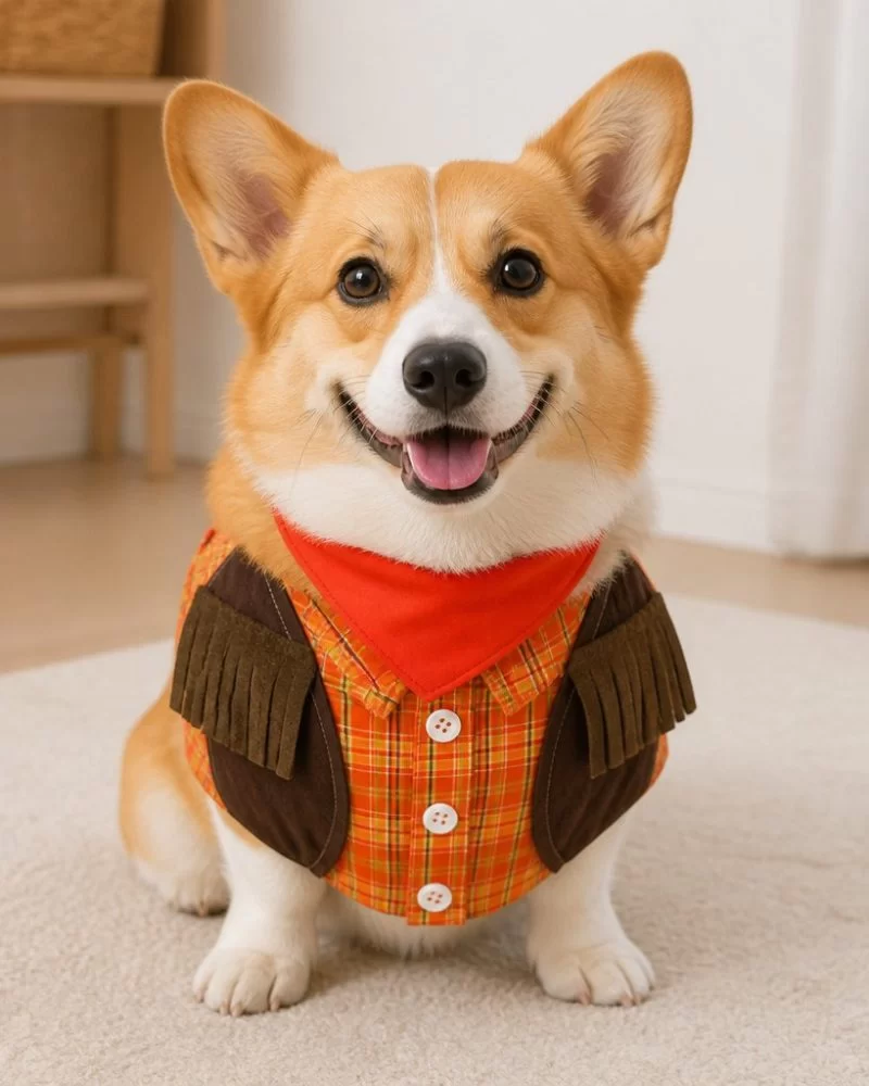 Pet Bib - Male Orange