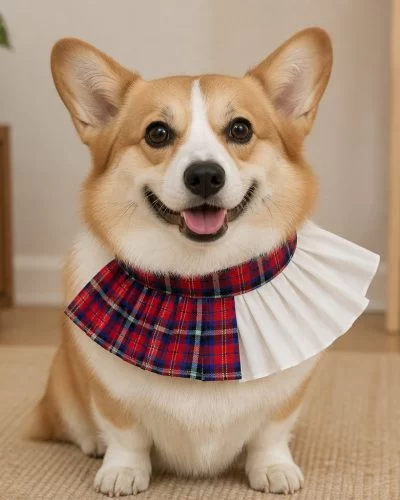 Red Checkers Bib